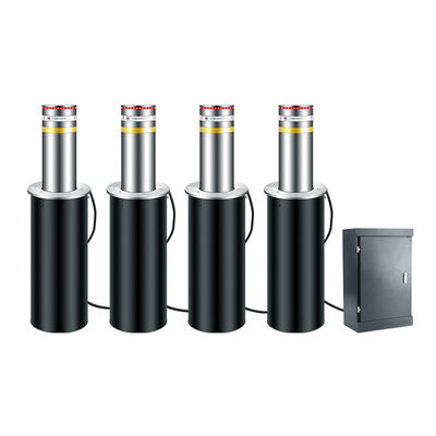 304 สเตนเลสสตีลไฮดรอลิค Driveway Security Bollards Control Time 3S