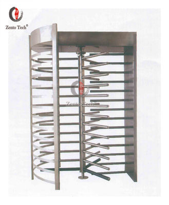 SUS 304 Silver Full Height Security Gate Turnstile Barrier Gate
