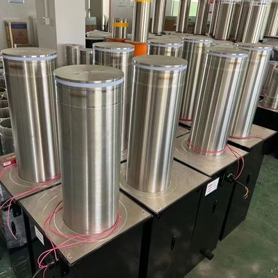 Anti Terrorist Telescopic Driveway Security Bollards ไฟฟ้า 600 มม