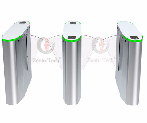 สัญญาณระดับ 12V ประตูหมุนสเตนเลสสตีล Flap Gate Barrier ตัวเรือน 1.5 มม