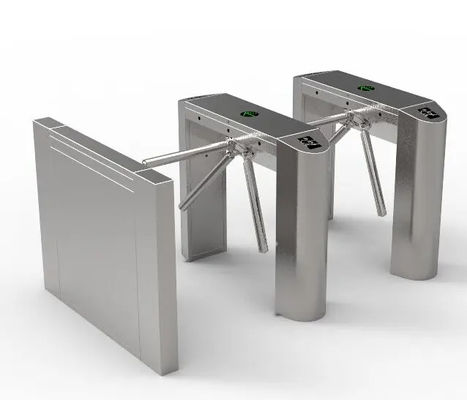 กันฝุ่น Anti Tailing Half Height Turnstile Gate Drop Arm Turnstiles AC220V