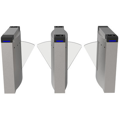 DC24V ไซต์ก่อสร้าง Security Flap Barrier ประตูทางเข้า Turnstile