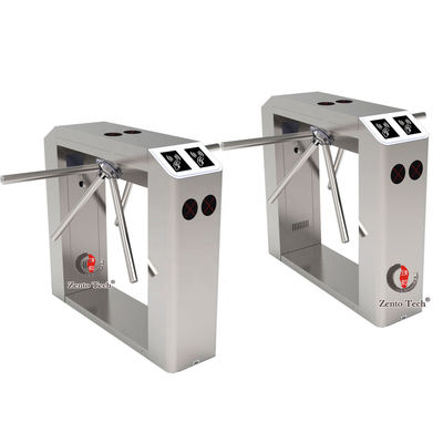 ความปลอดภัยและความน่าเชื่อถือสูง 304SS Electronic Tripod Turnstile Gates Anti Scour