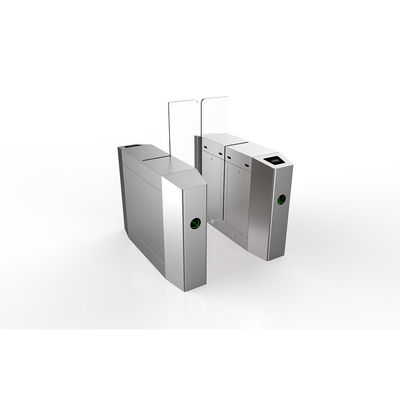 DC 24V Sliding Gate Turnstile Retractable Flap Barrier 30 คนต่อนาที