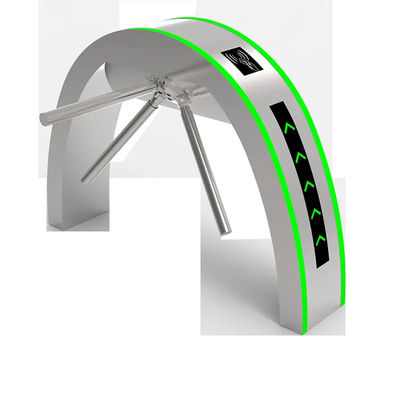 อัตโนมัติการรักษาความปลอดภัย Tripod Turnstile ประตูการจําหน่ายใบหน้า Turnstile สําหรับกีฬา สนามแวดล้อม