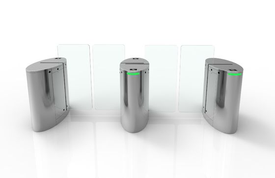 ครึ่งความสูง Glass สไลด์สปีด Gates Turnstile กับการควบคุมการเข้าถึง Card Reader