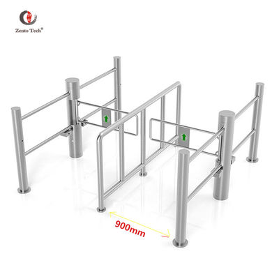 สํานักงานการรับรู้ใบหน้า Swing Turnstile Gate 304 ระบบควบคุมการเข้าถึงเหล็กไร้ขัด