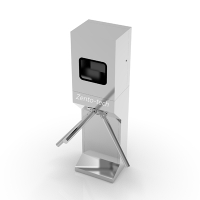 ประตูหมุน Zento Tripod พร้อมเครื่องพ่นน้ำยาฆ่าเชื้อ, 30-45 PPM, IP54