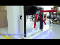 DC12V AC18V ประตูหมุนรักษาความปลอดภัยในสถานที่ก่อสร้าง ขาตั้งกล้อง ประตูหมุน 1 วินาที