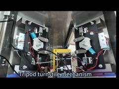 ความกว้างของทางเดิน 550 มม. RS485 ประตูหมุนเพื่อความปลอดภัยสำหรับคนเดินเท้า AC220V 50HZ