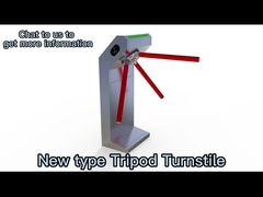 การรักษาความปลอดภัย 120W ขาตั้งกล้อง Turnstile การเปิดประตู ความเร็วในการขนส่ง 30-45 คนต่อนาที