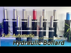 โบลาร์ดไฮดรอลิกที่สามารถลากออกได้ สําหรับการรักษาความปลอดภัย ความสูง 600mm-1200mm ความหนา 6mm