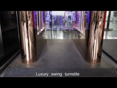 304SS ประตูหมุนคนเดิน บานสวิง ความกว้างทางเดิน 550 มม