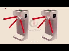 304 Stainless Steel Access Control ประตูหมุนสามแขน 0.2 วินาที / คน